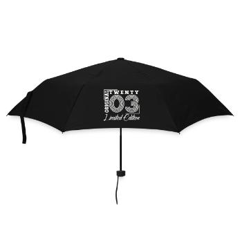 Né 2003 20e anniversaire cadeau homme / femme - Parapluie standard - noir - Devant