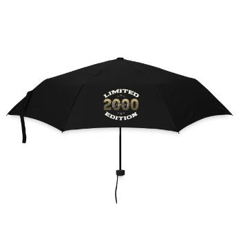 24. Geburtstag Vintage Oktober 2000 Jahrgang - Regenschirm (klein) - Schwarz - Vorne