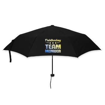 Fieldhockey Team - Regenschirm (klein) - Schwarz - Vorne