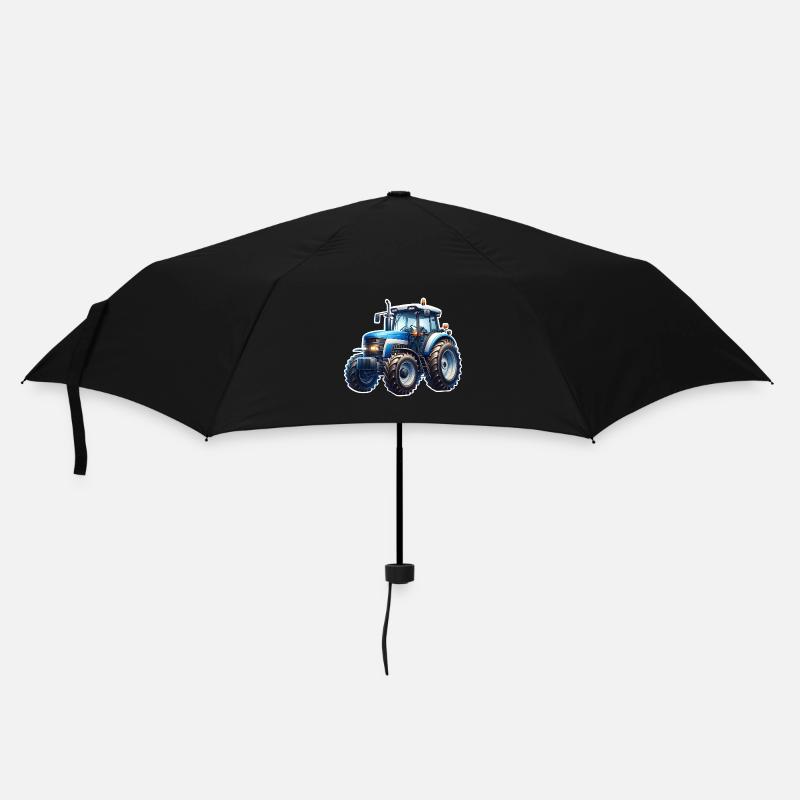 Traktor - Regenschirm (klein) - Schwarz