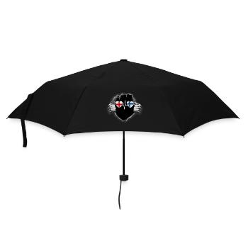 England und Finnland Finnisch Finland Flaggen - Regenschirm (klein) - Schwarz - Vorne