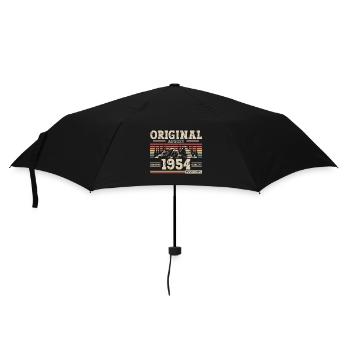 70e anniversaire Original août 1954 Né en 1954 - Parapluie standard - noir - Devant