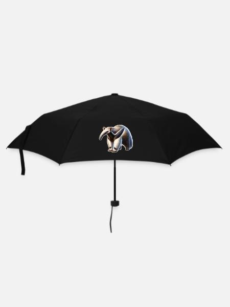 Ameisenbär - Regenschirm (klein) - Schwarz