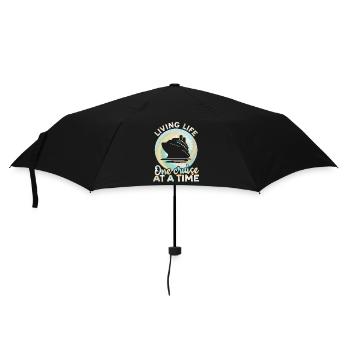 Leben eine Kreuzfahrt nach der anderen Tie-Dye-Print - Regenschirm (klein) - Schwarz - Vorne