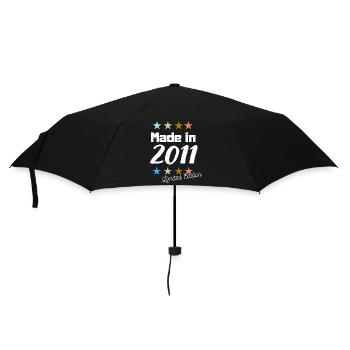 Made in 2011 Limited Edition Vintage Birthday - Umbrella (small) - black - Front