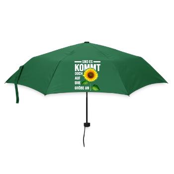 größte sonnenblume im garten gartenglück schreber - Regenschirm (klein) - Flaschengrün - Vorne