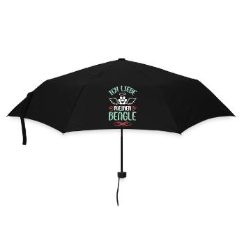 I love my Beagle - Umbrella (small) - black - Front