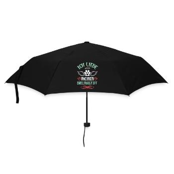 Ich liebe meinen Bullmastiff - Regenschirm (klein) - Schwarz - Vorne