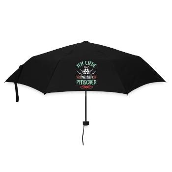 Ich Liebe Meinen Pinscher - Regenschirm (klein) - Schwarz - Vorne