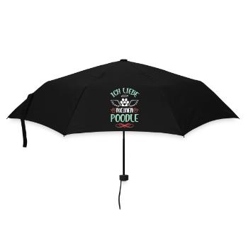 I love my poodle - Umbrella (small) - black - Front