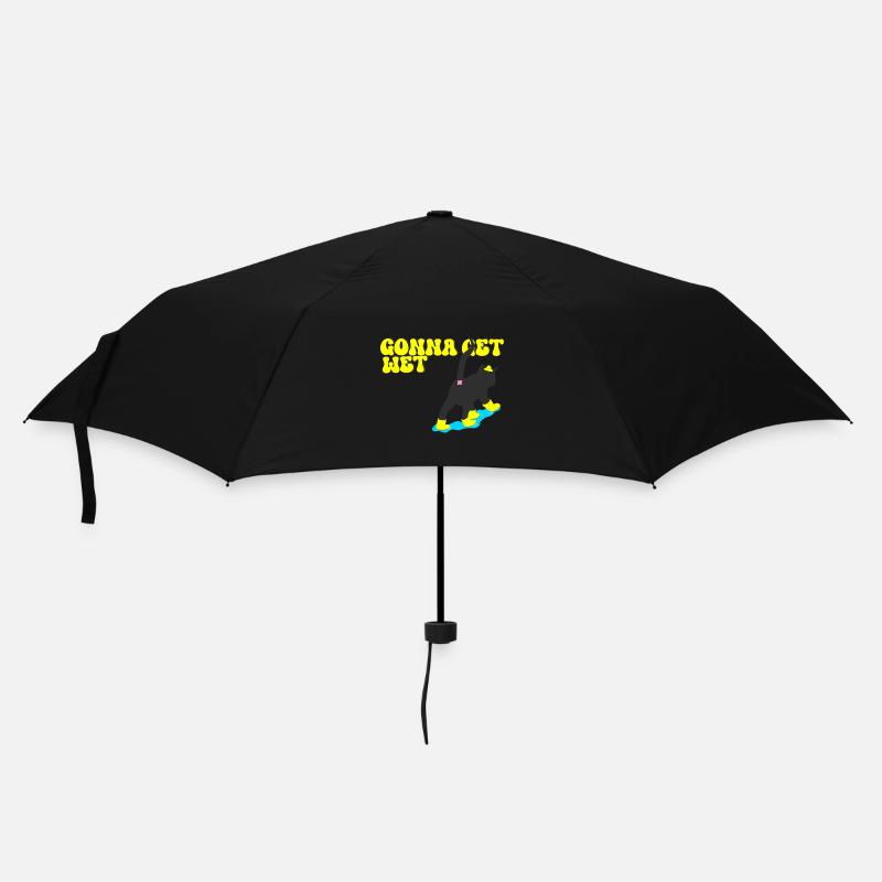 Let's get wet - Umbrella (small) - black