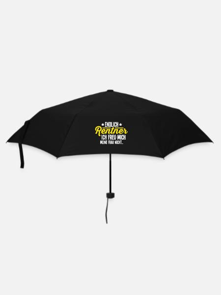 Rentner - Regenschirm (klein) - Schwarz