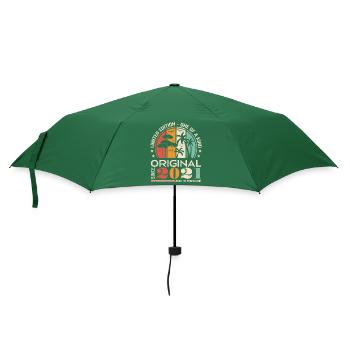 Legendär seit 2021 Geboren Jahrgang Geburtstag - Regenschirm (klein) - Flaschengrün - Vorne