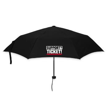 Kein Support ohne Ticket - IT Administrator Büro - Regenschirm (klein) - Schwarz - Vorne