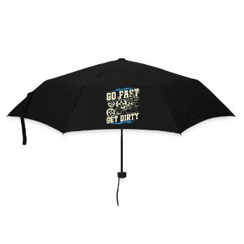Roulez vite, salissez - Motocross Saying - Parapluie standard - noir - Devant