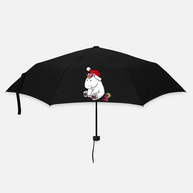 Licorne de Noël - Parapluie standard - noir