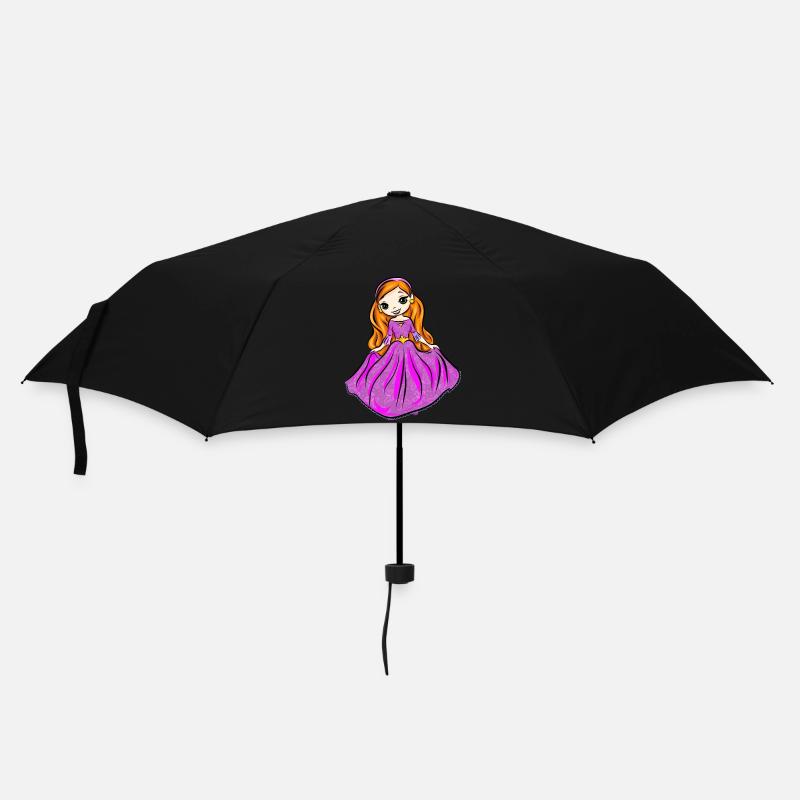 Prinzessin Kleid Geschenk Mädchen - Regenschirm (klein) - Schwarz