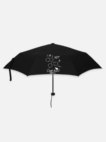 Ich bin keine Labor Ratte - Regenschirm (klein) - Schwarz