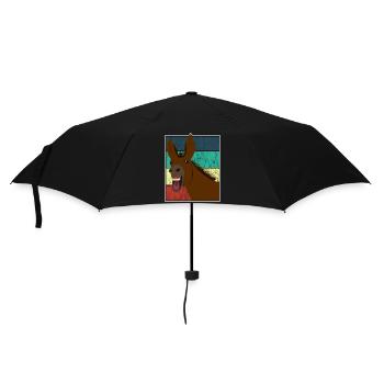 Mule Mule Donkey Horse Vintage Gift - Umbrella (small) - black - Front