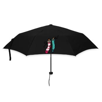 Chaussettes colorées Paire de chaussettes colorées Idée cadeau - Parapluie standard - noir - Devant