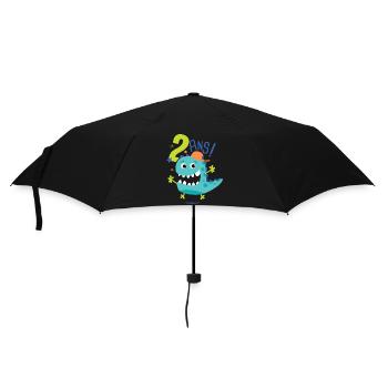 j'ai 2 ans Cadeau anniversaire 2 ans dinosaure - Parapluie standard - noir - Devant