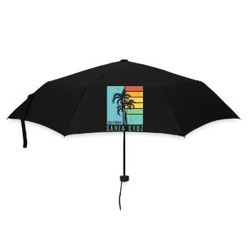 Santa Cruz California vintage rétro Surfer Boarder - Parapluie standard - noir - Devant