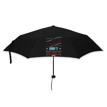 bot happy bday dictons drôles science-fiction présent garçons - Parapluie standard - noir - Devant