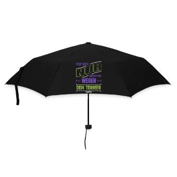cool statement saying geek bday funny great dane - Umbrella (small) - black - Front