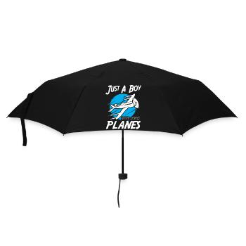 Just A Boy Who Loves Planes - Umbrella (small) - black - Front