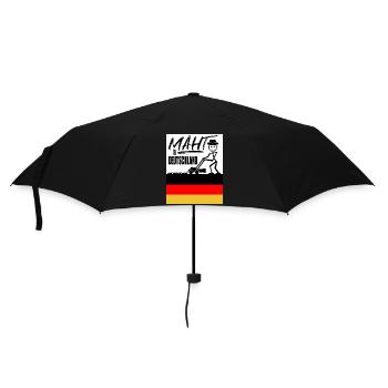 Mäht in Deutschland - Regenschirm (klein) - Schwarz - Vorne