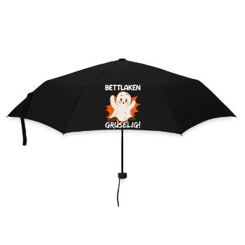 Halloween Geist Geister Sprüche Geschenkidee - Regenschirm (klein) - Schwarz - Vorne