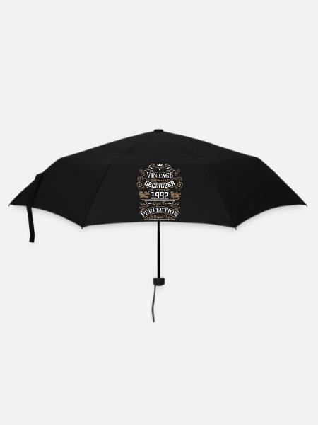 Vintage Décembre 1992, Rétro Cadeau D'anniversaire - Parapluie standard - noir