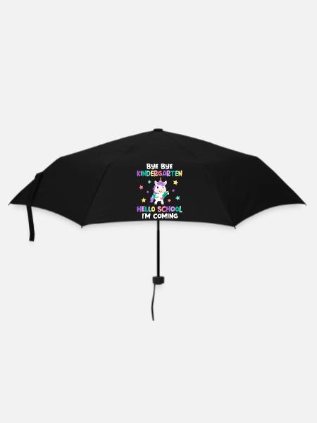 Schule 1. Klasse Einschulung - Regenschirm (klein) - Schwarz