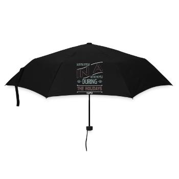 cute christmas vacation funny sayings - Regenschirm (klein) - Schwarz - Vorne