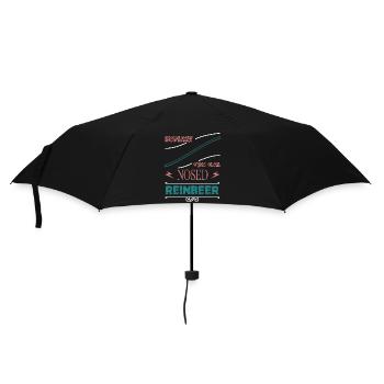 Bubaprints Santa Funny Fun Christmas Tree Mignon - Parapluie standard - noir - Devant
