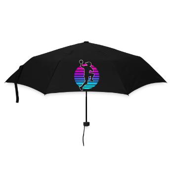 Handball Handball Joueur de handball féminin - Parapluie standard - noir - Devant