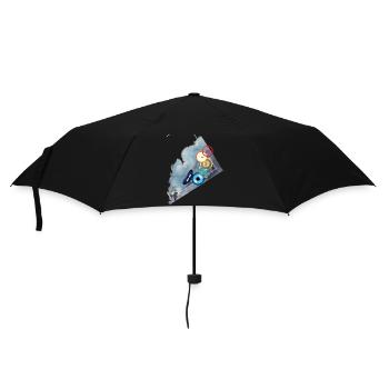 Love - Regenschirm (klein) - Schwarz - Vorne