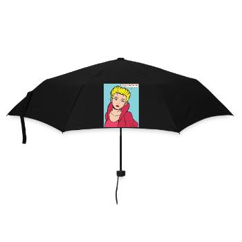 Reine sans roi Pop Art - Parapluie standard - noir - Devant