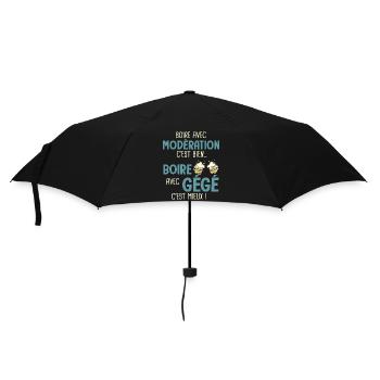 Gérard modération boire avec gégé c'est mieux - Parapluie standard - noir - Devant