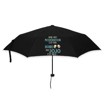 Georges modération boire avec jojo c'est mieux - Parapluie standard - noir - Devant