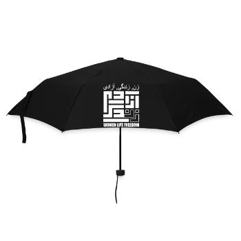 Women life freedom - Regenschirm (klein) - Schwarz - Vorne