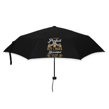 Ich bin nicht Perfekt, aber - Regenschirm (klein) - Schwarz - Vorne