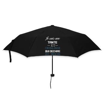 Je Suis Cavalière Qui Déchire Et Tante - Parapluie standard - noir - Devant