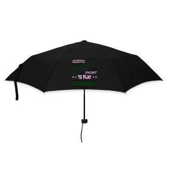 alien ufo statement girls basketball - Regenschirm (klein) - Schwarz - Vorne
