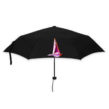 Windsurfing Kitesurfing Windsurfer Kitesurfer - Regenschirm (klein) - Schwarz - Vorne