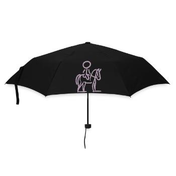 Rider sur Perd Style minimaliste - Parapluie standard - noir - Devant
