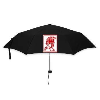 Spartan Warrior Gladiator Muscles - Umbrella (small) - black - Front