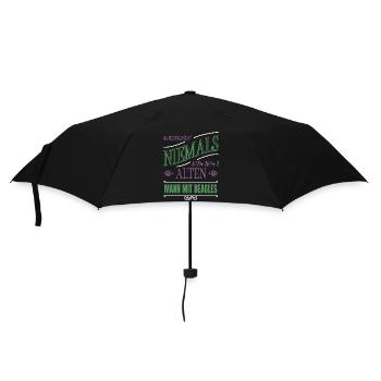welpe hund geek eigenschaften bachhund zitat tier - Regenschirm (klein) - Schwarz - Vorne
