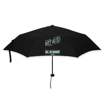 cool geek zitat sprüche familienname 4t57369 - Regenschirm (klein) - Schwarz - Vorne