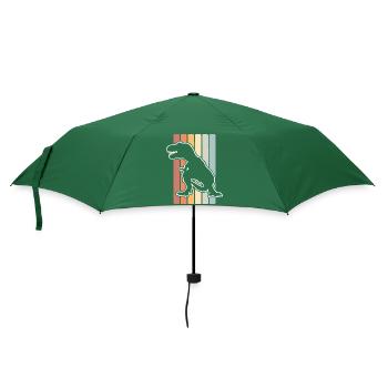 T Rex - Regenschirm (klein) - Flaschengrün - Vorne